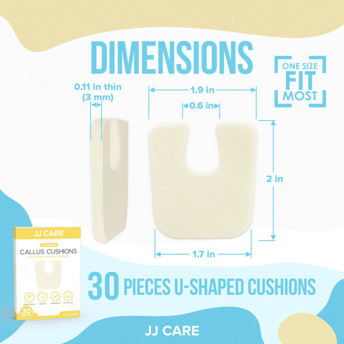 JJ CARE Callus Cushions (Pack of 30, 50)