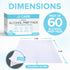 Large Alcohol Prep Pads Pack of 60, 4"x6"
