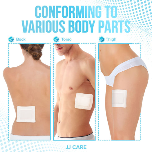 Adhesive Island Dressing 4 x 4 and 4 x 5 inch (Pack of 25, 50)