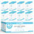 JJ CARE Shower Wipes For Adults No Rinse (Pack of 10, 40)
