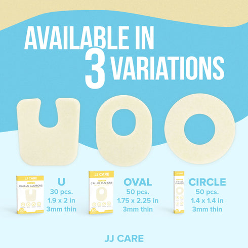 JJ CARE Callus Cushions (Pack of 30, 50)