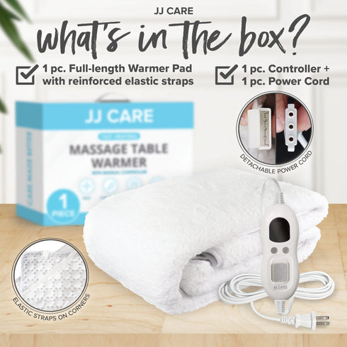 JJ CARE Massage Table Warmer with Overheat Protection, and Massage Table Heating Pad