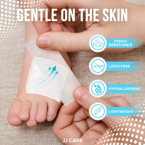 JJ CARE Micropore Tape 2” x 10 Yards - Breathable Paper Tape Medical Use, Latex-Free Paper Surgical Tape, Individually Boxed Paper Bandage Tape Rolls