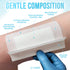 Waterproof Adhesive Island Dressing 4" x 8", Sterile Wound Dressing, Breathable Bordered Gauze Pads, Latex Free, Individually Wrapped Composite Dressing