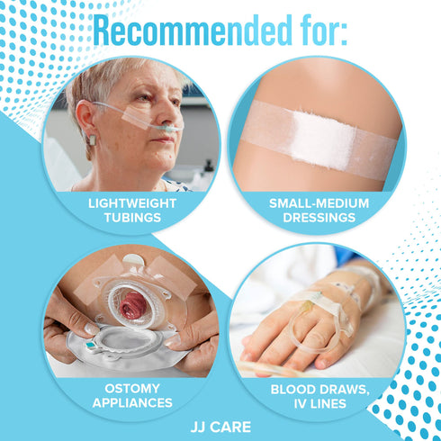 JJ CARE Micropore Tape 1” x 10 Yards - Breathable Paper Tape Medical Use, Latex-Free Paper Surgical Tape, Individually Boxed Paper Bandage Tape Rolls