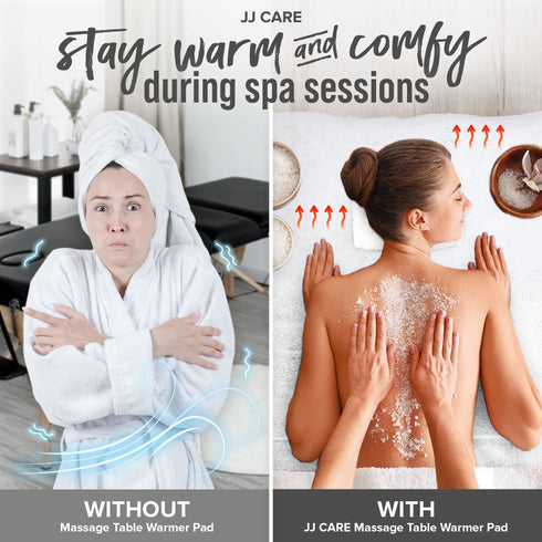 JJ CARE Massage Table Warmer with Overheat Protection, and Massage Table Heating Pad