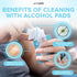 Large Alcohol Prep Pads Pack of 60, 4"x6"