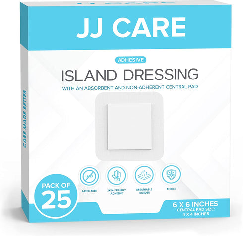 Adhesive Island Dressing - 6" x 6"