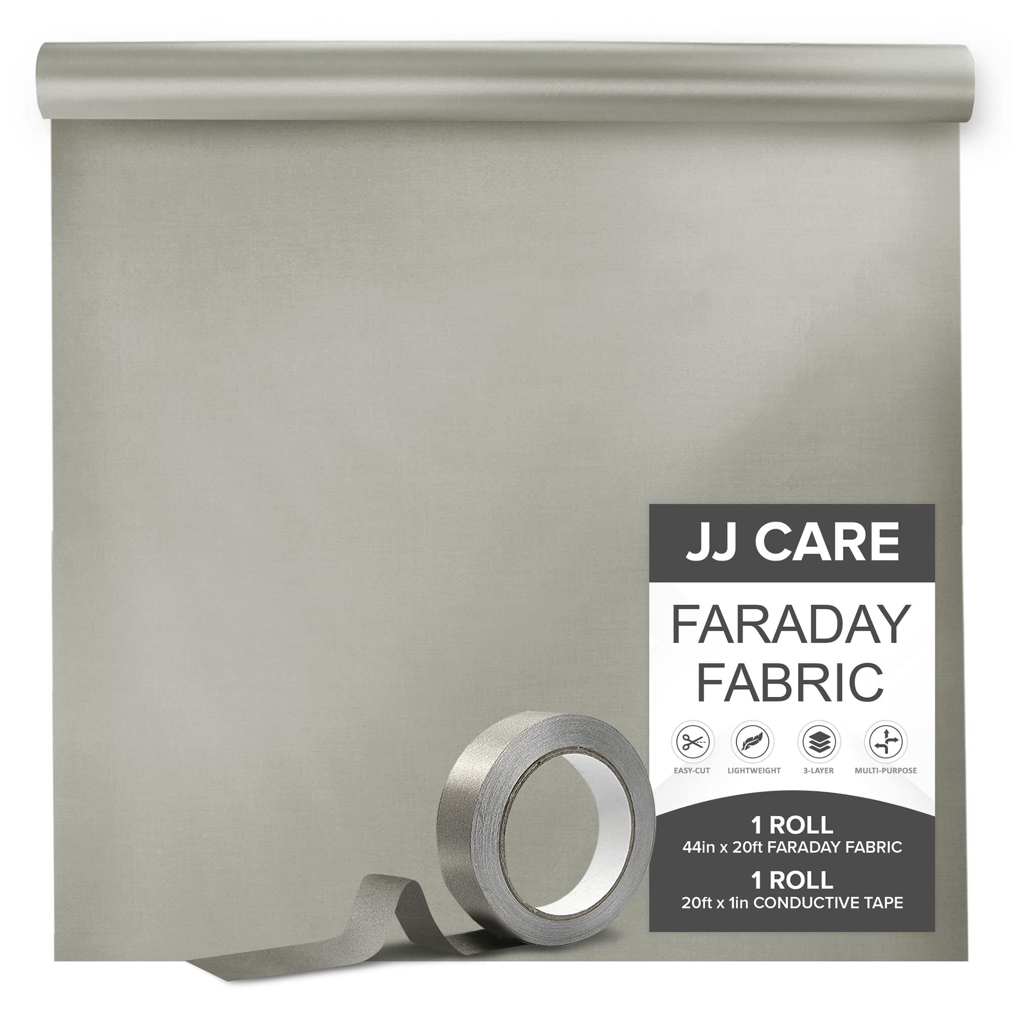 JJ CARE Faraday Fabric (44 x 20 ft. Faraday Cloth + 6.6 Yards
